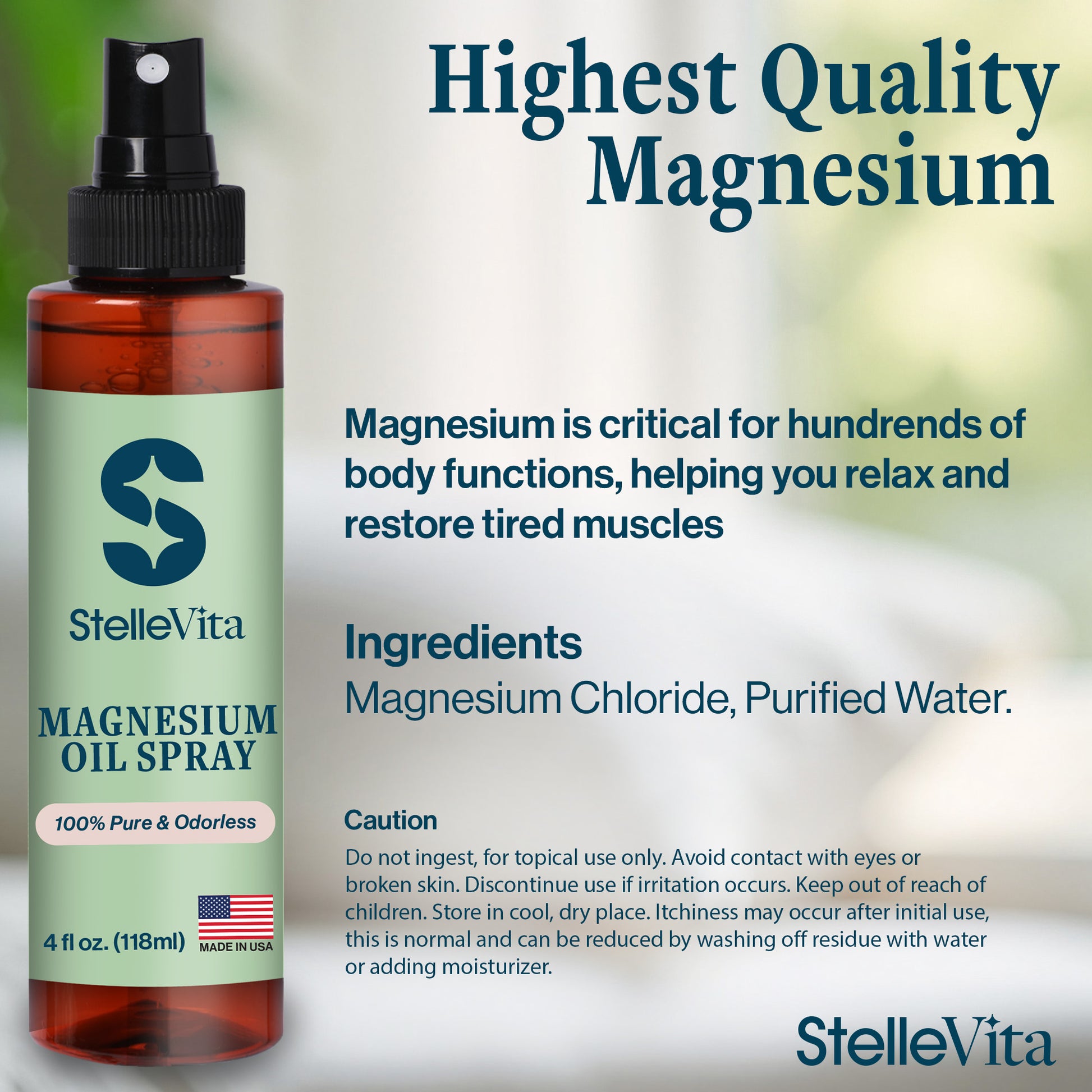 Magnesium Oil Spray 4oz
