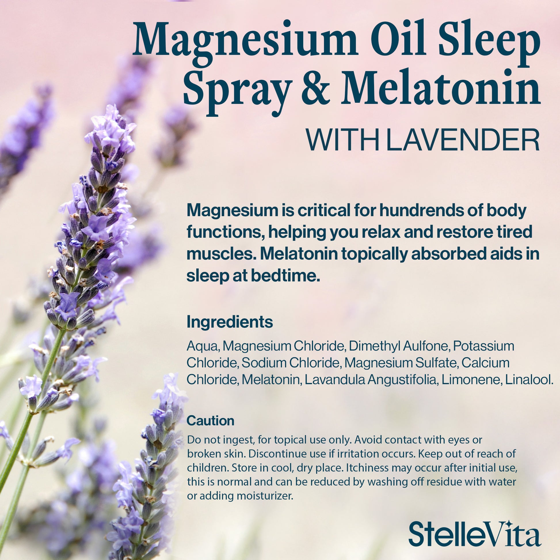 Magnesium Oil with Melatonin and Lavender Sleep Spray 4 oz